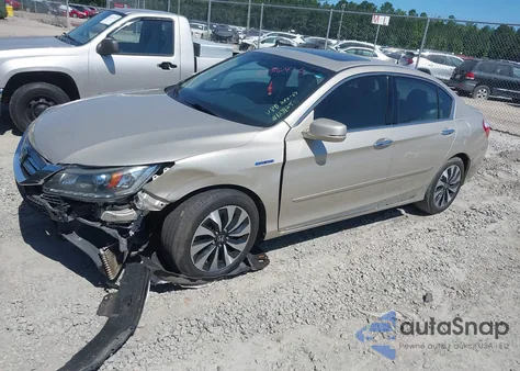 2015 Honda Accord Hybrid Ex-L из США, поврежденный, VIN 1HGCR6F53FA014827